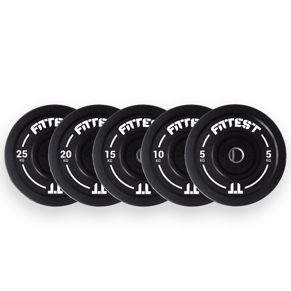 Bumper Preto / Disco de peso para treino de halterofilia da marca Fittest Equipment